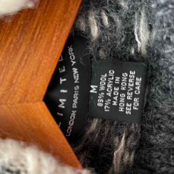 Vintage Limited Wool Sweater Gray Medium - Picture 4 of 10